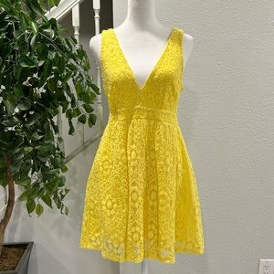Charlotte Russe V-Cut Lace Dress